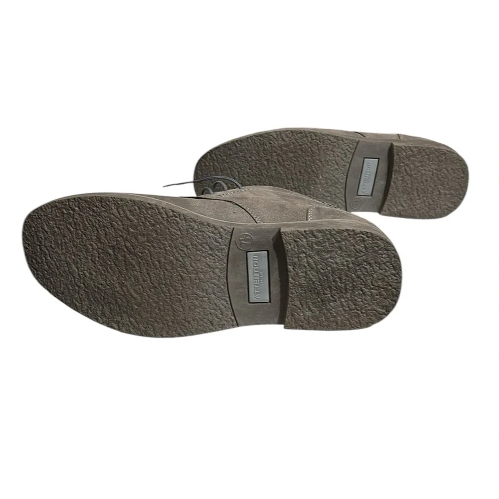 ATTENTION MENS - SIZE 7.5 -‎ GRAY - STYLE: KANE CHUKKA LACE UP ANKLE BOOT - S2